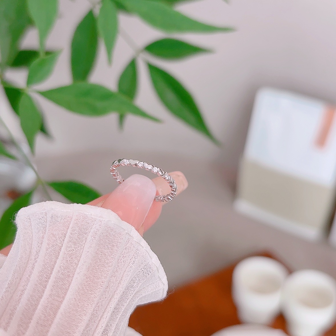 Low Allergy Silver Ring Artistic Housewarming Gold