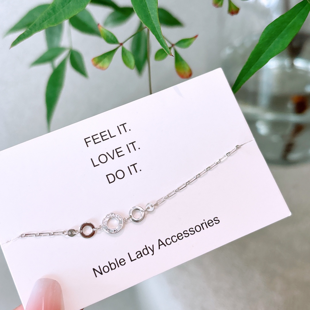 甘辛純銀ブレスレットシルバー 春節