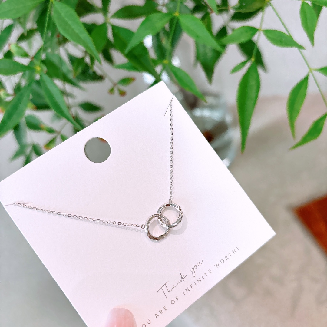 Low Allergy Silver Necklace Sweet & Cool Everyday Wear Gold