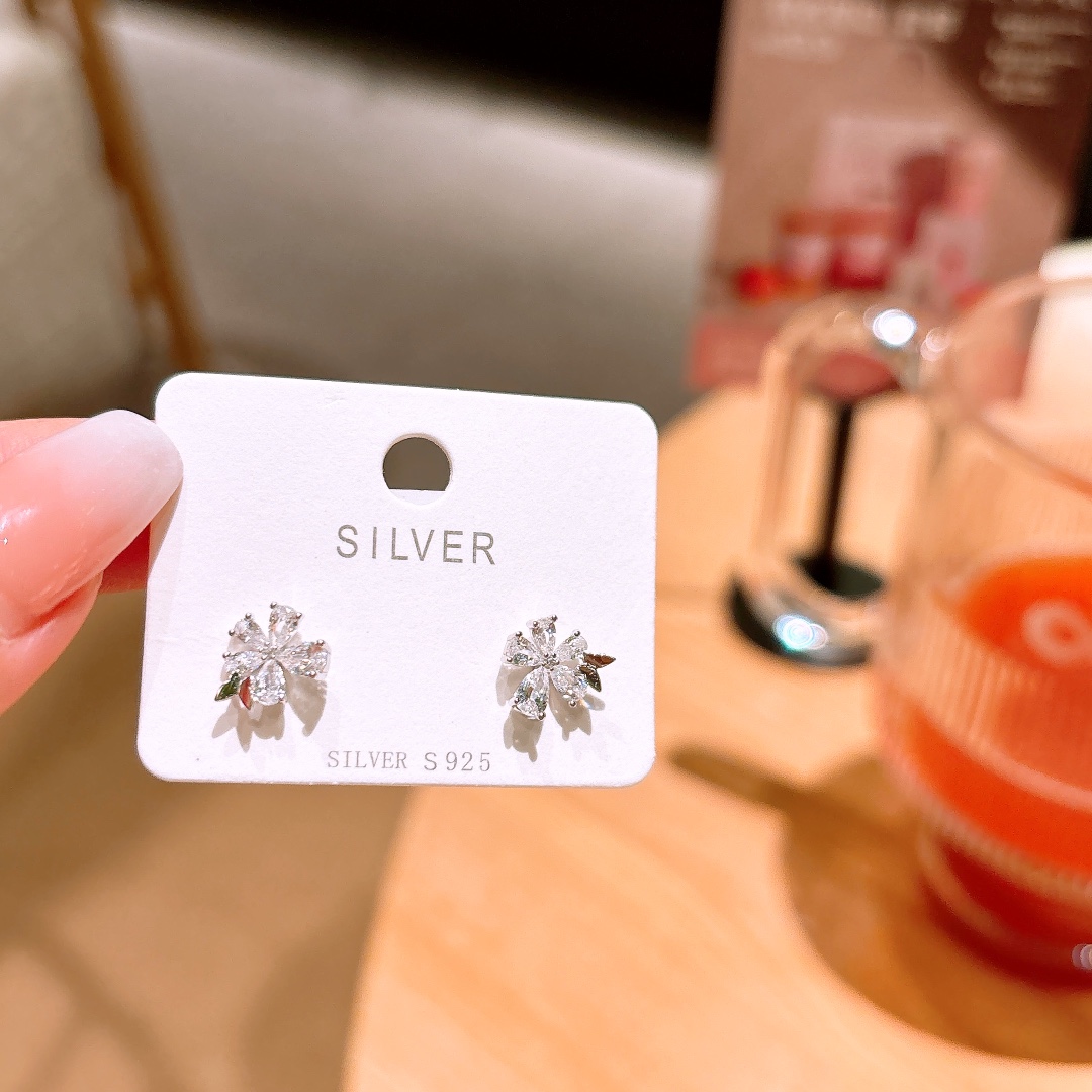 Allergiearmes Silber Ohrringe Filigran Geschenk für sie Silber