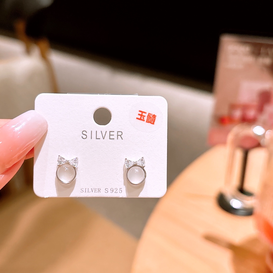 Low Allergy Silver Earrings Cute Housewarming Gold