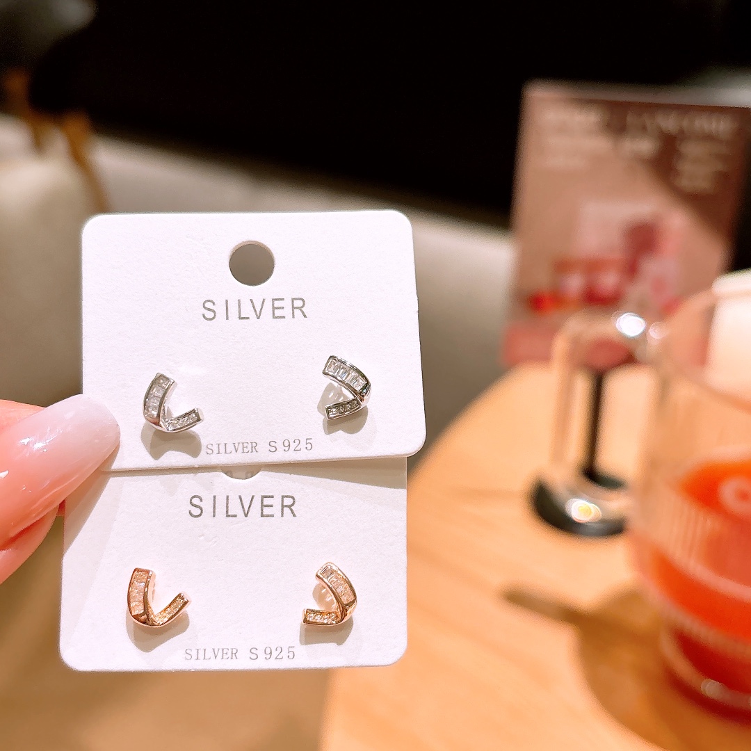 Low Allergy Silver Earrings Ultra Minimal Anniversary Silver