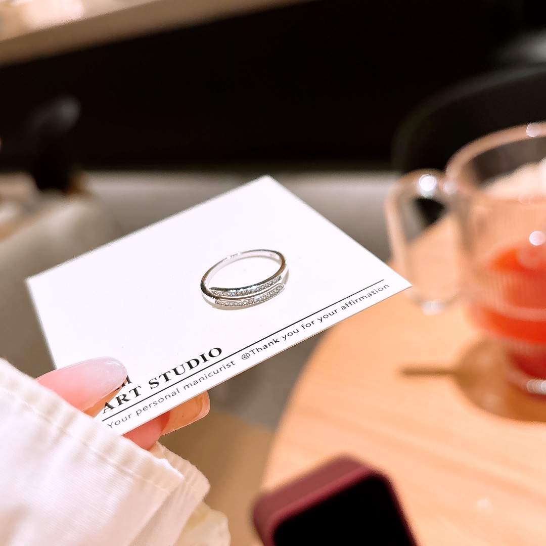 S925 Sterlingsilber Ring Süß Verabredung Silber