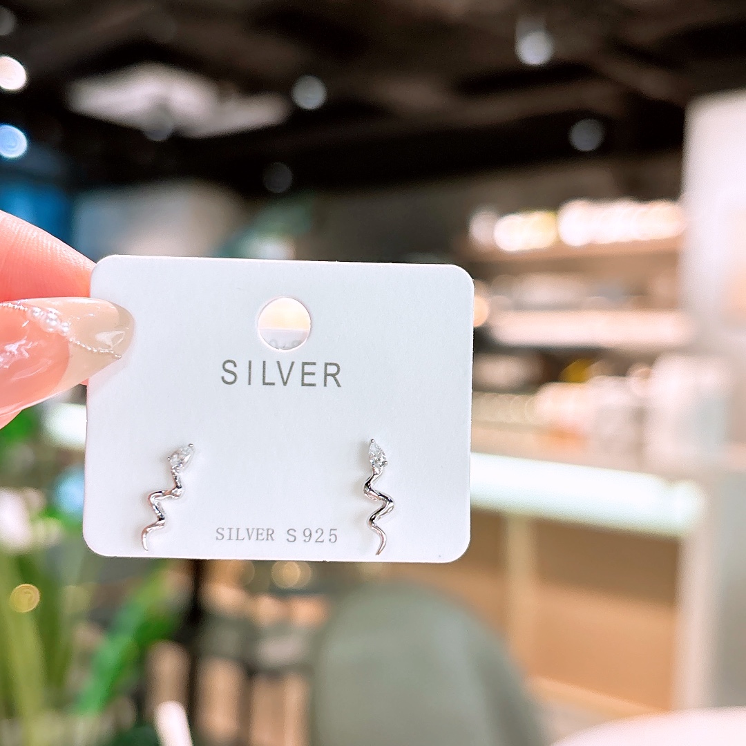 Fine Silver Earrings Fashion Father's Day Silver