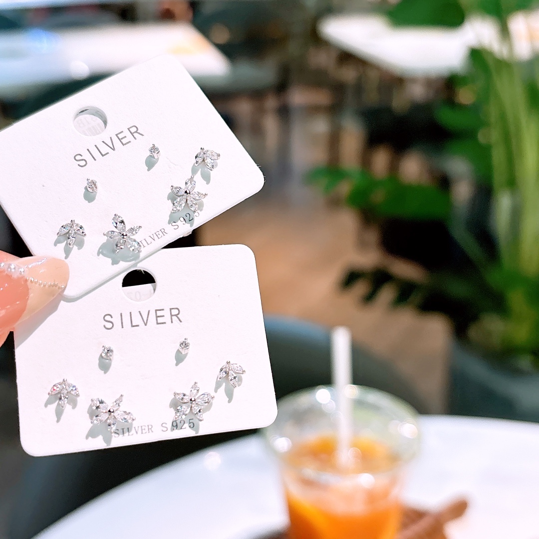 High Polish Silver Earrings Soft Anniversary Silver