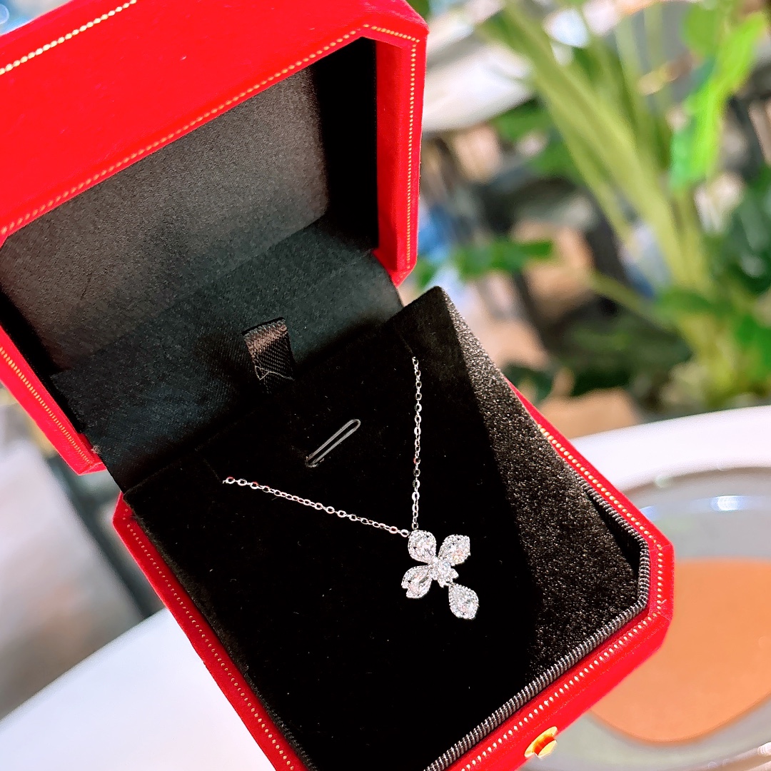 Fine Silver Necklace Ins Style Mother's Day Gold