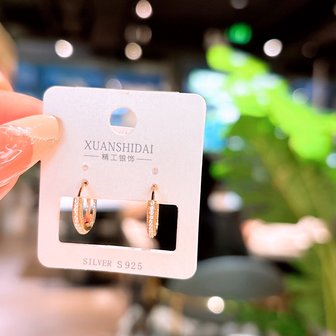 インスタ風ファインシルバーイヤーカフシルバー 父の日