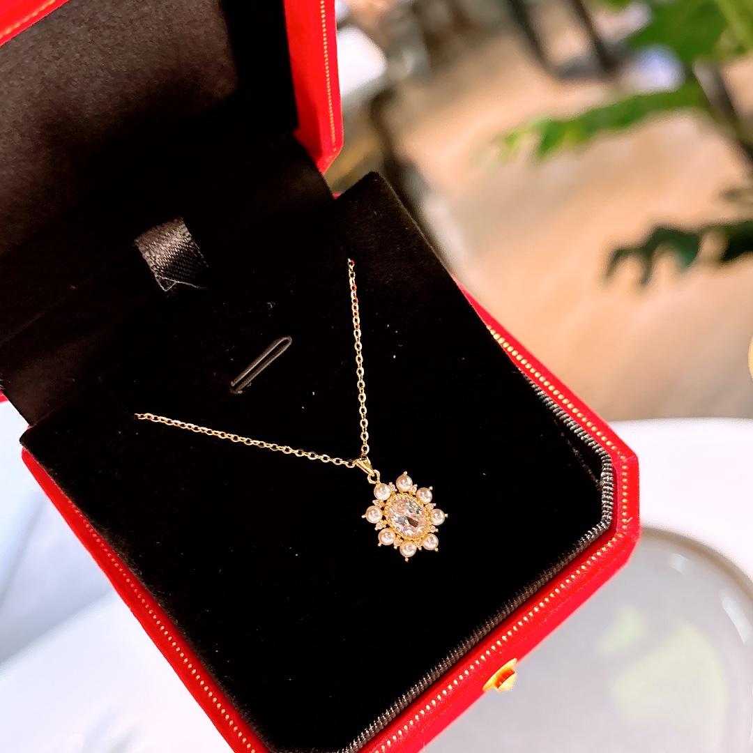 Feinsilber Kette Frisch Geburtstag Gold