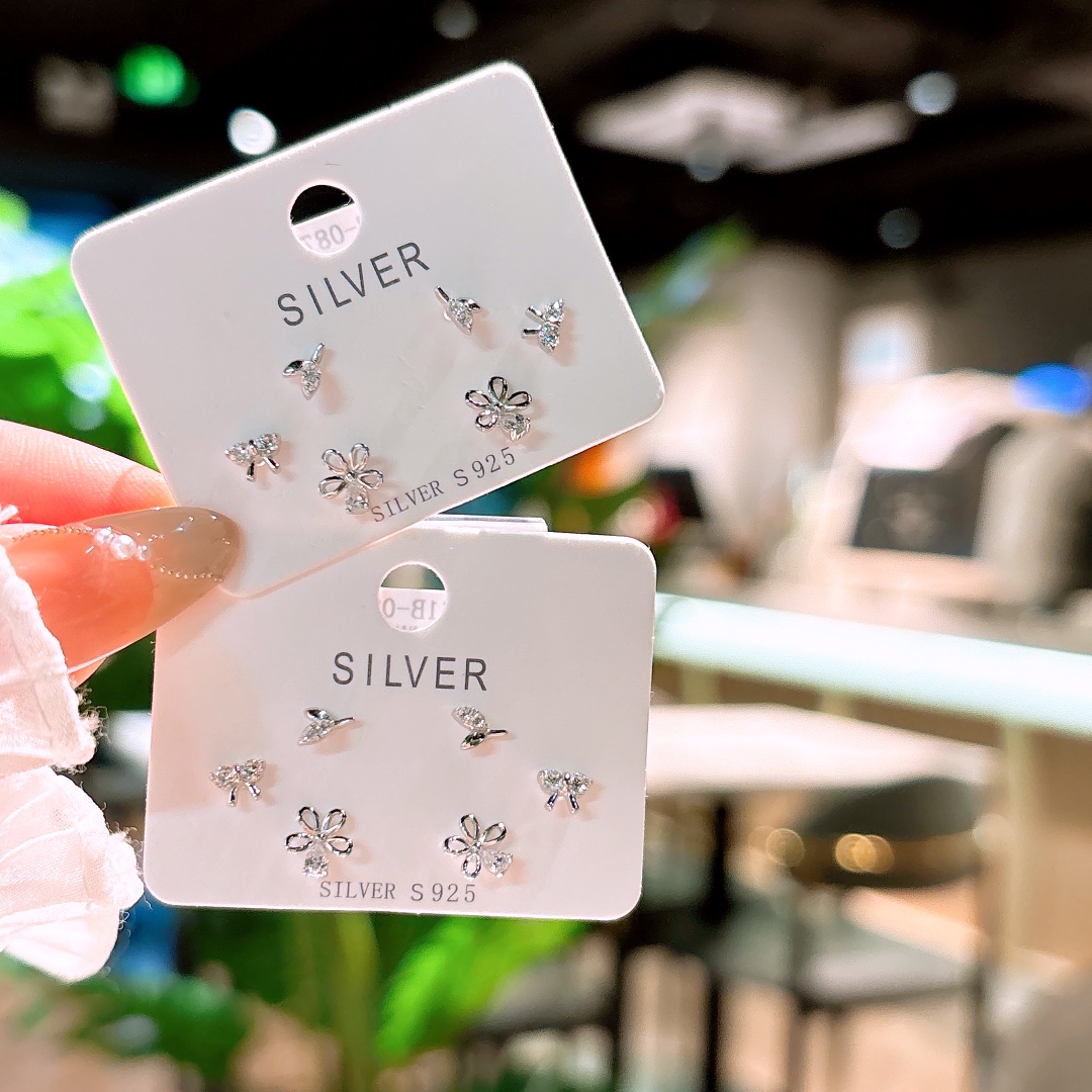 High Polish Silver Earrings Precision Banquet Gold