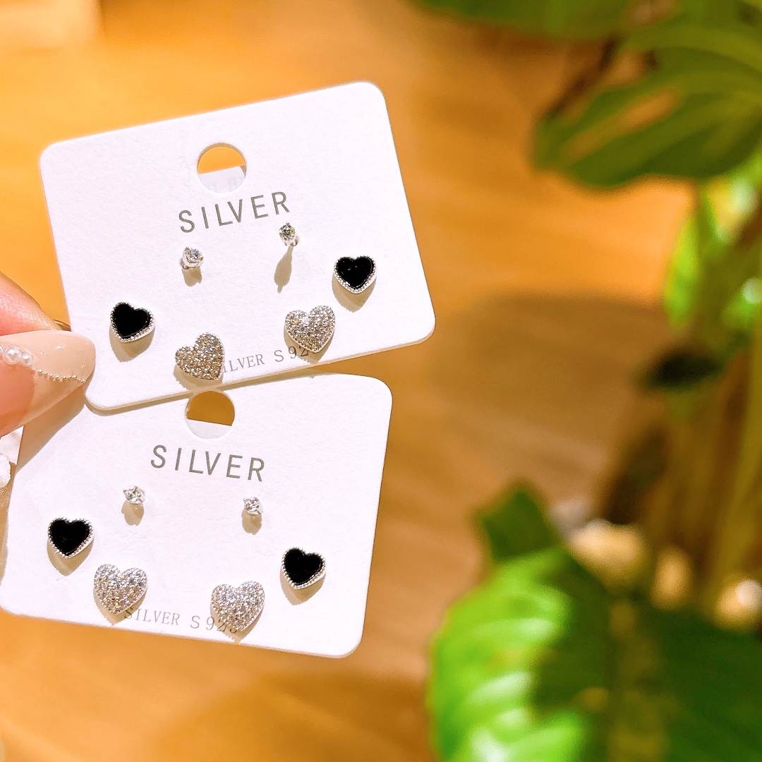 925 Silver Earrings Playful Birthday Gold