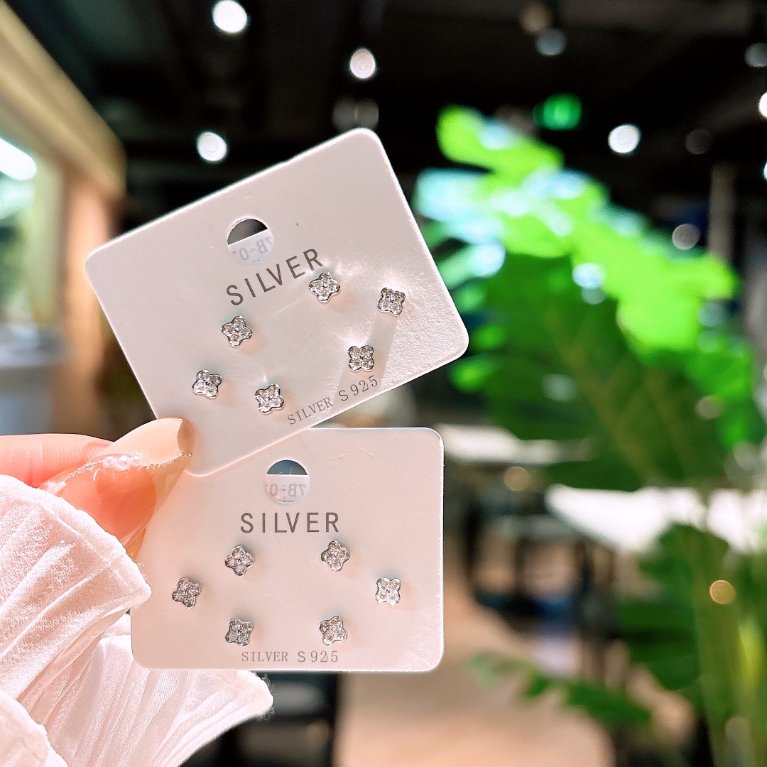 Low Allergy Silver Earrings Romantic Travel Silver