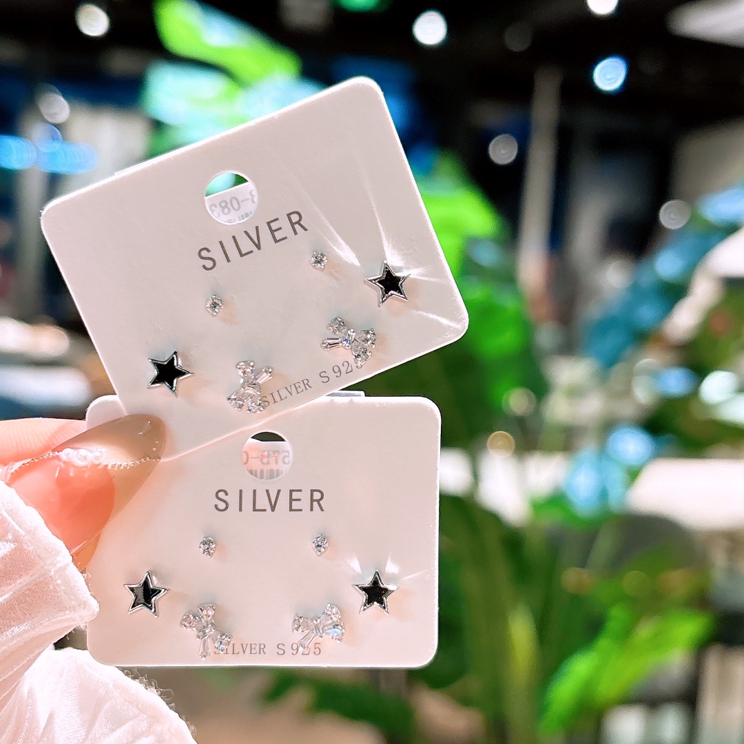 S925 Sterling Silver Earrings Girly Spring Festival Gold