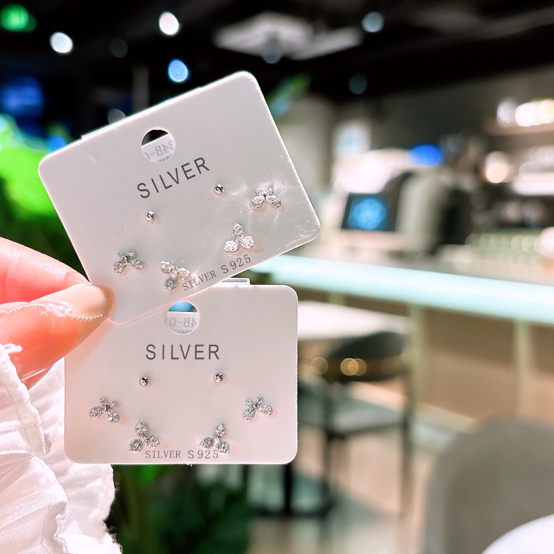 Hypoallergenic Silver Earrings Ins Style Spring Festival Gold