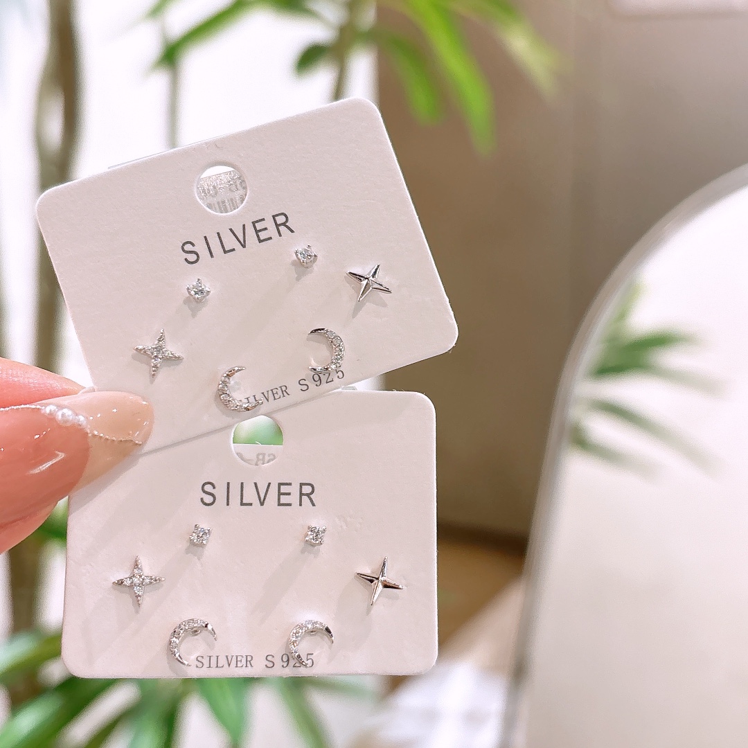 Massivsilber Ohrringe Ätherisch Weihnachten Silber