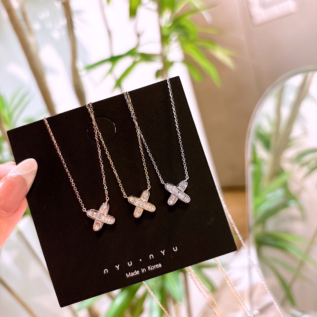 Nickel Free Silver Necklace French Graduation Gold