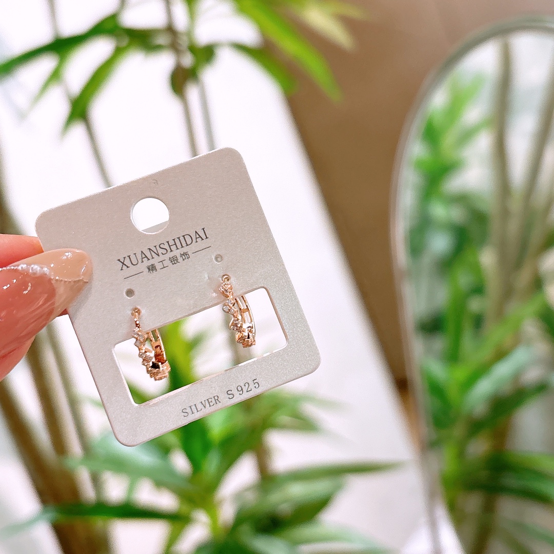 High Polish Silver Ear Cuffs Chic Spring Festival Gold