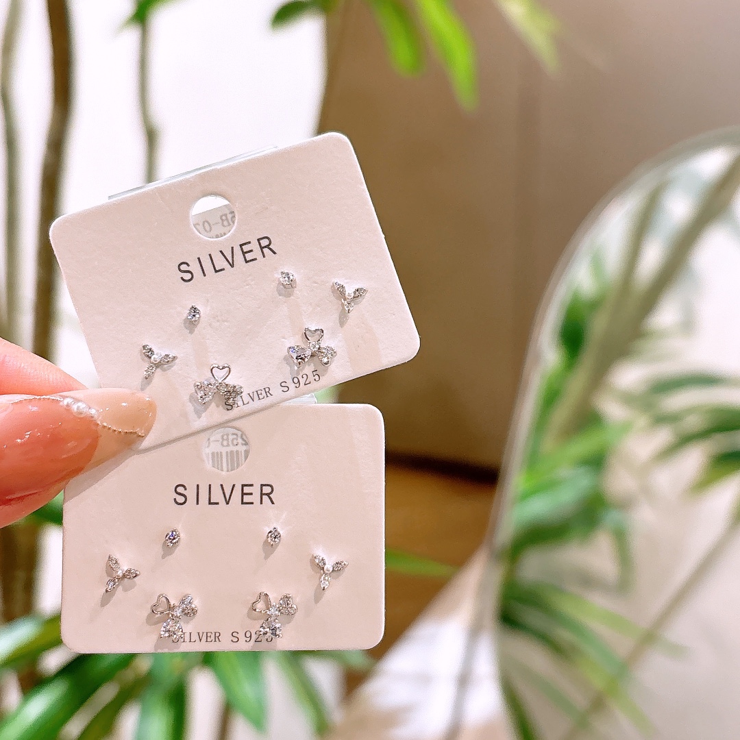 Low Allergy Silver Earrings Intellectual Birthday Silver