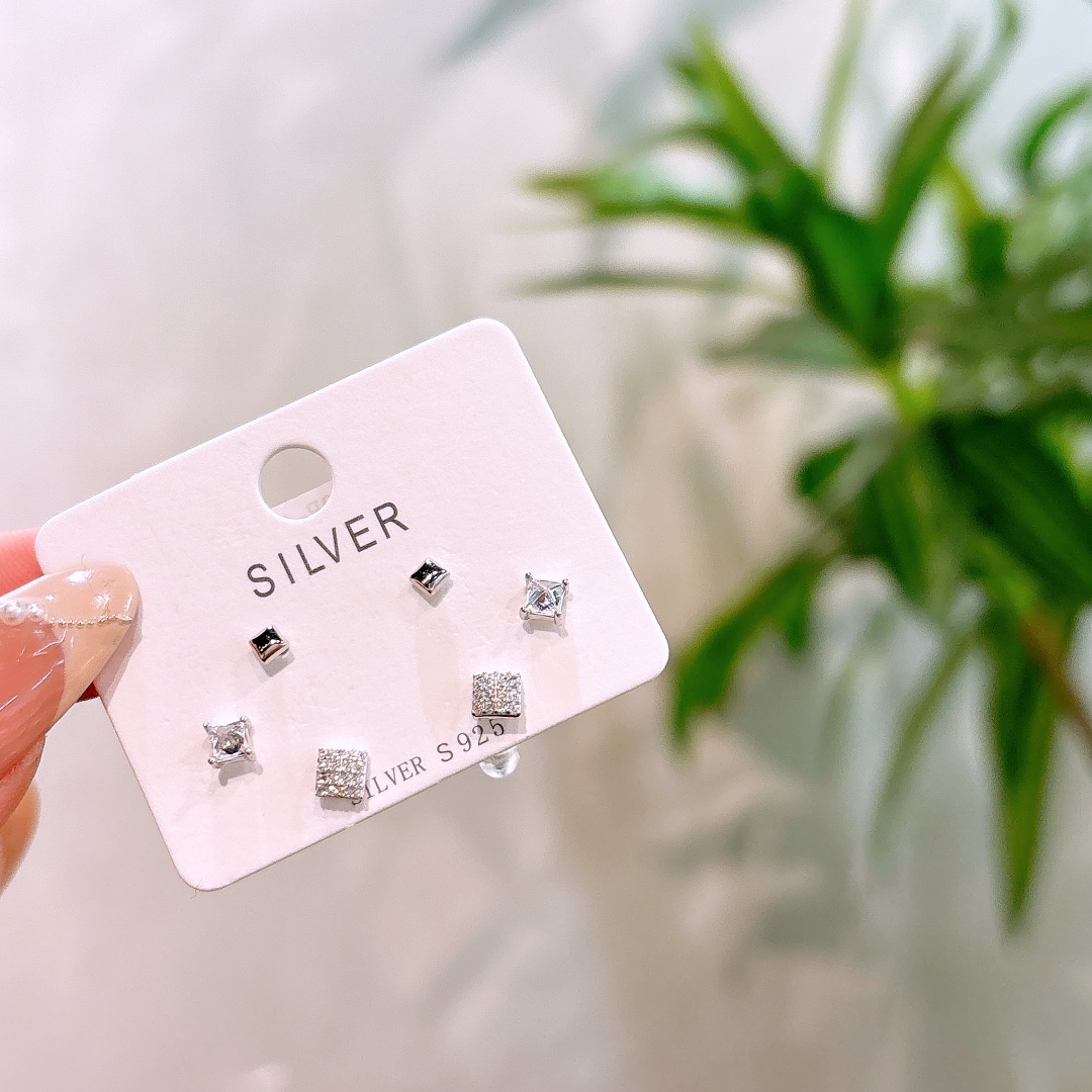 S925 Sterling Silver Earrings Forest Wedding Registration Gold