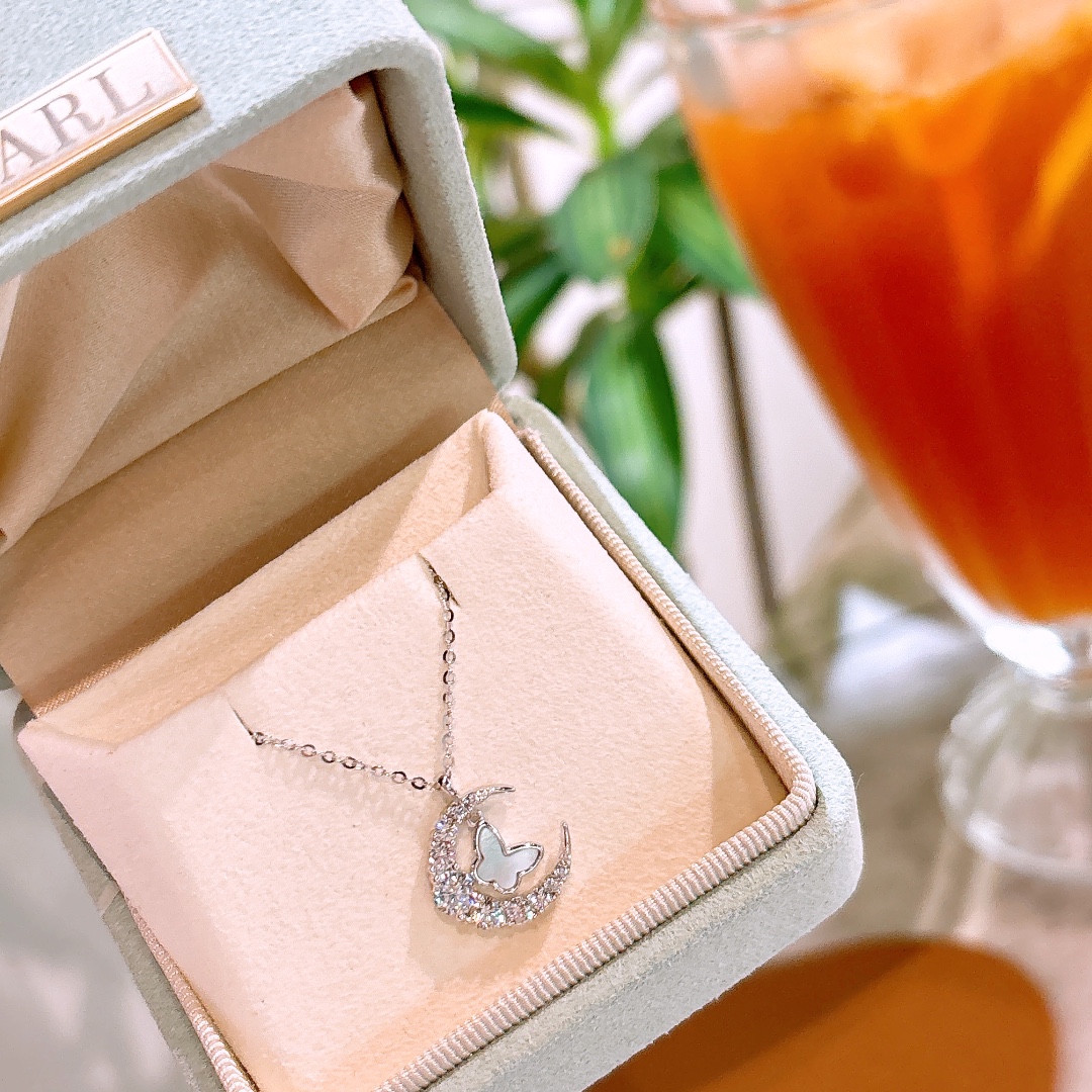 Nickel Free Silver Moissanite Necklace Precision Bestie Gift Silver