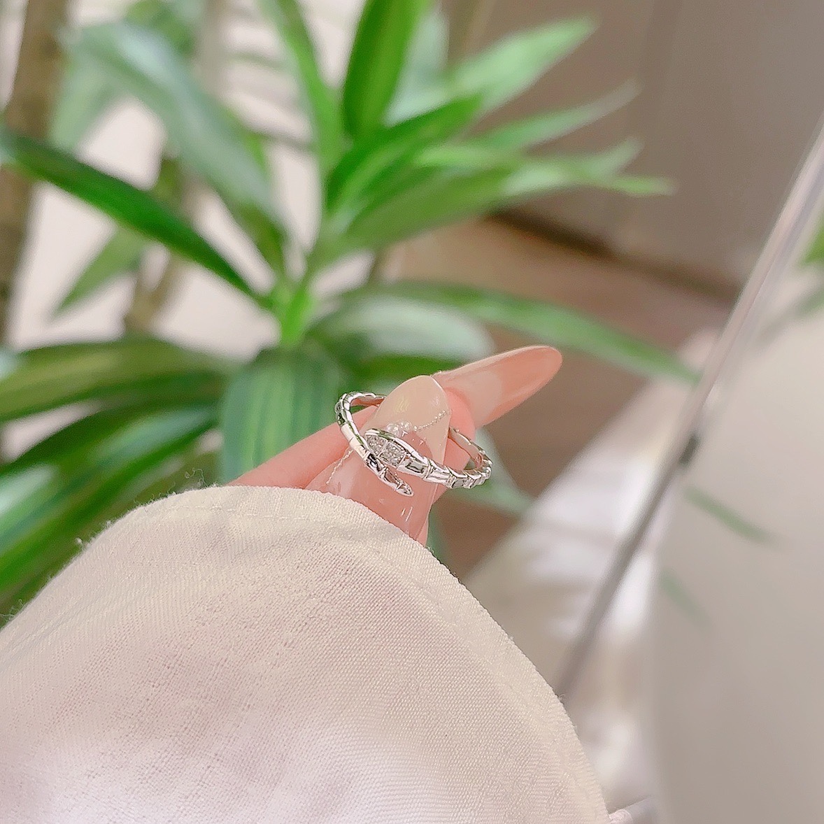 High Polish Silver Ring Gentle Wedding Favor Silver