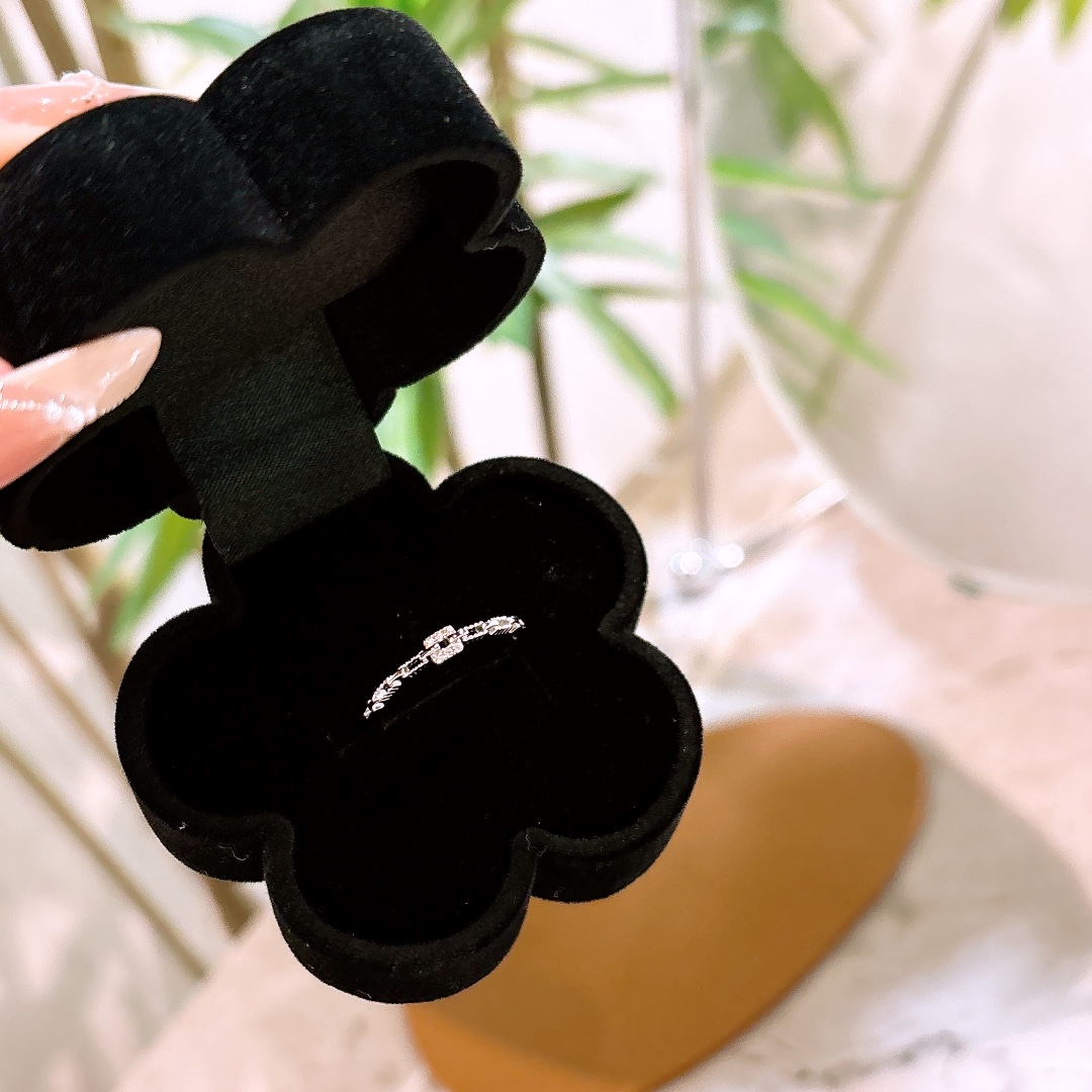 Solid Silver Ring Minimalist Spring Festival Silver