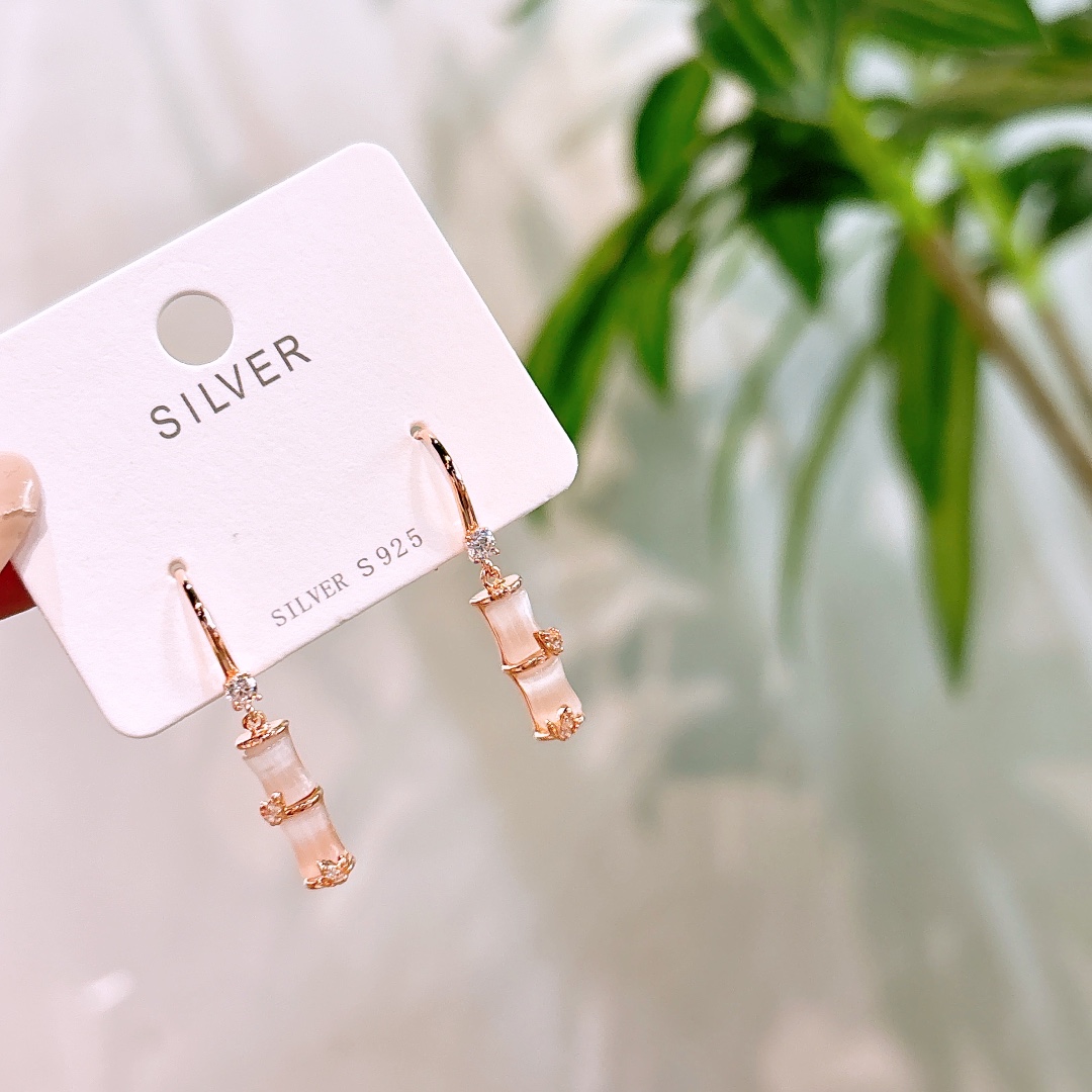 Low Allergy Silver Drop & Thread Earrings Precision Proposal Silver