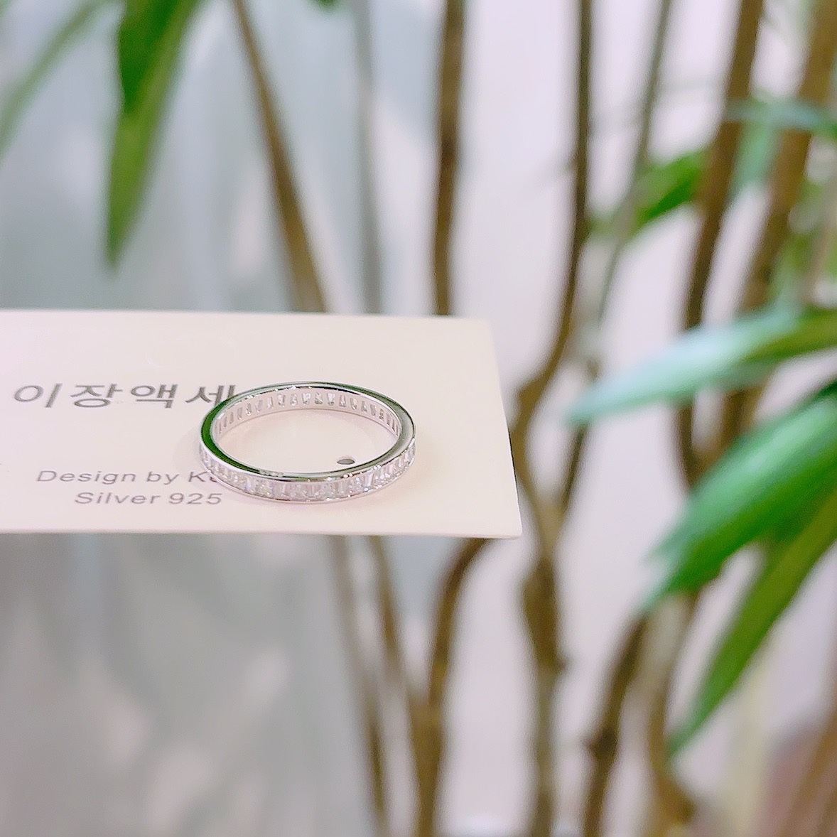 925 Silver Ring Fresh Gift for Her Gold