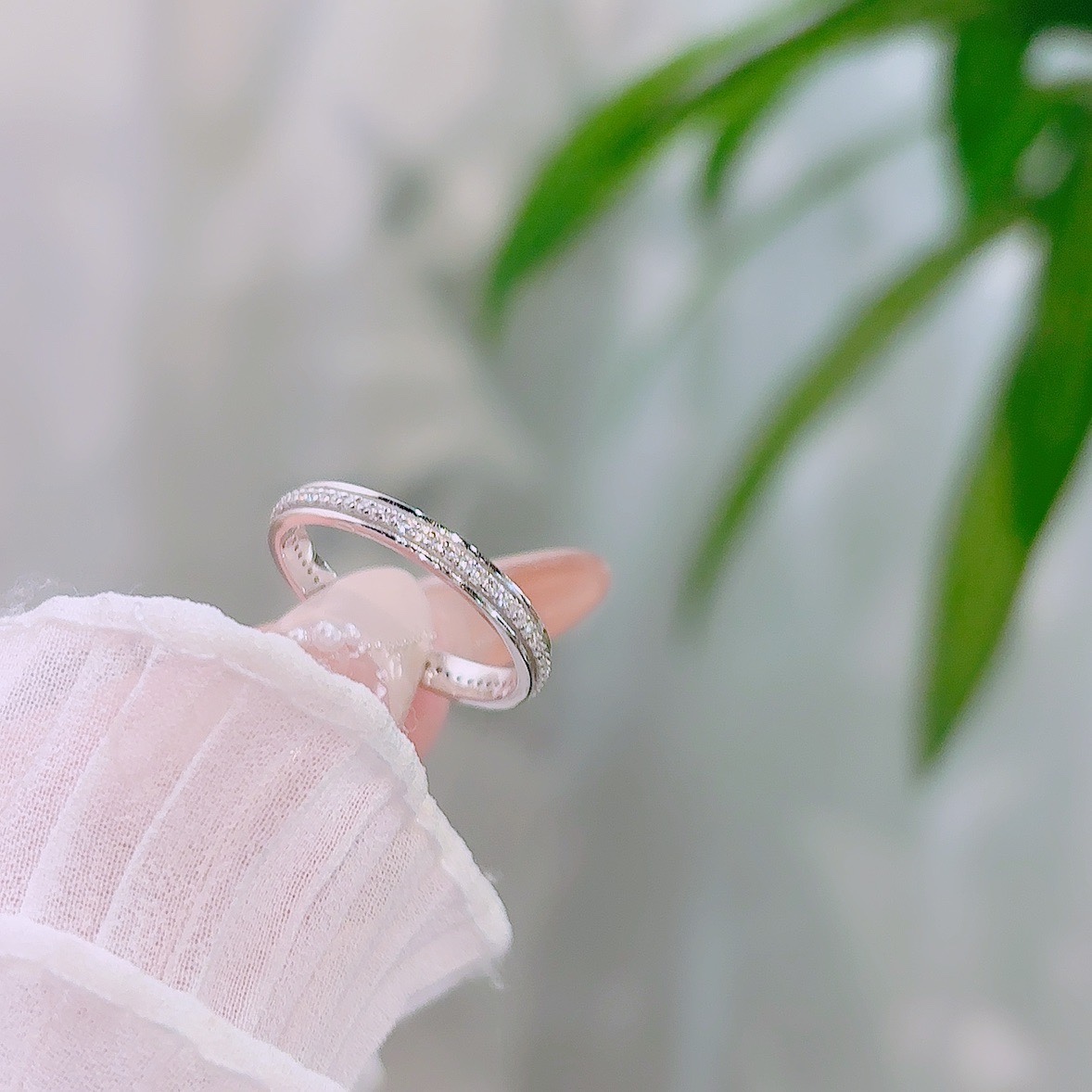 Hypoallergenic Silver Ring Minimalist Mother's Birthday Silver