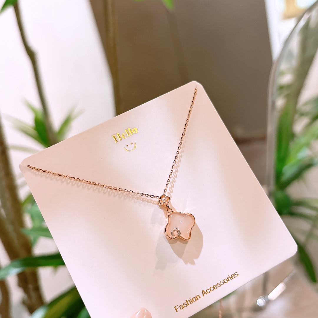 Solid Silver Necklace Sweet & Cool Confession Gold