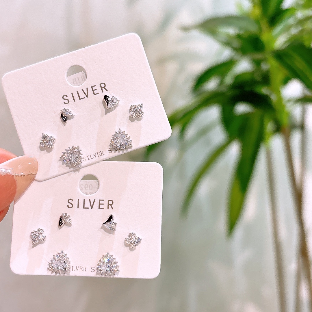 925 Silver Earrings Dainty Father's Day Silver