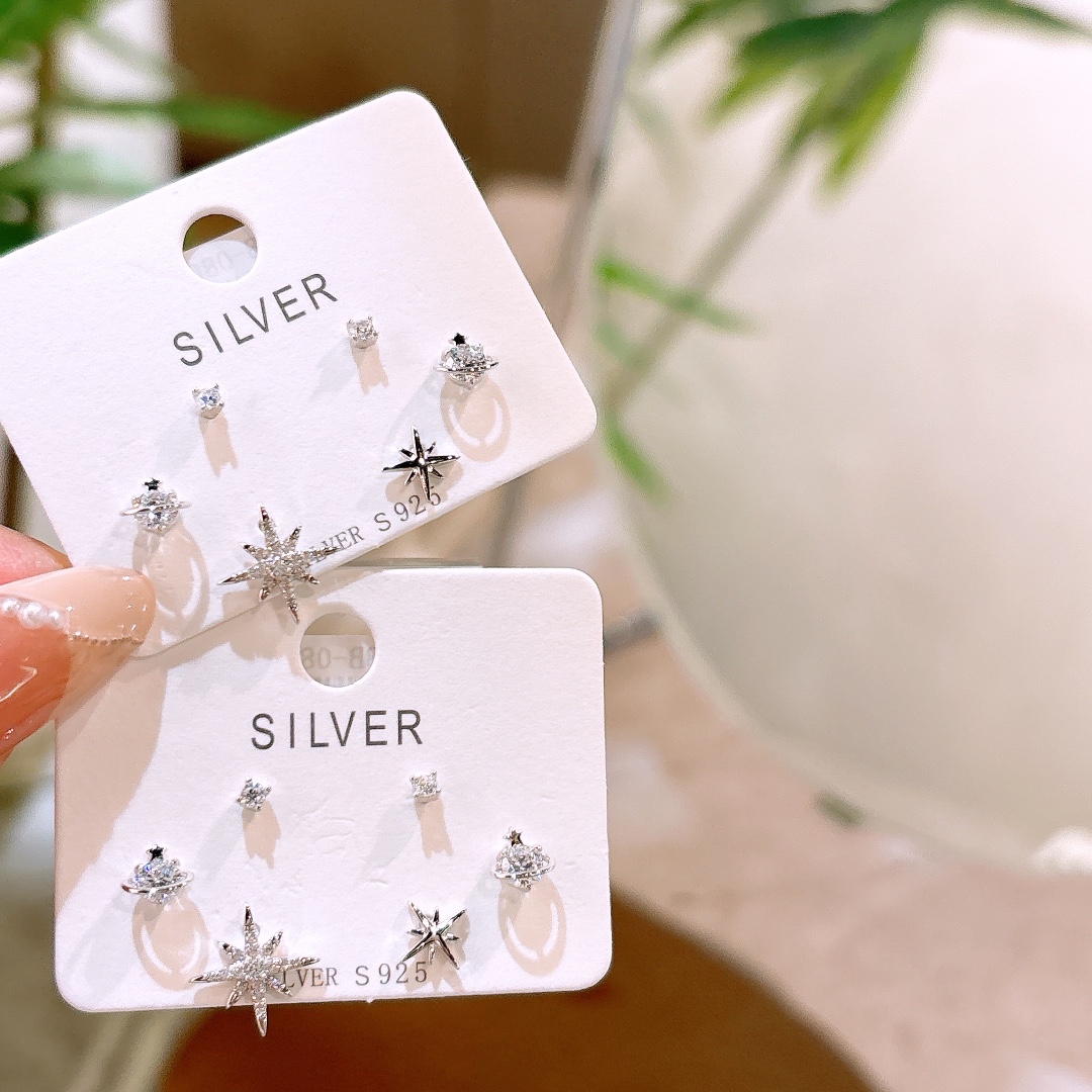 Hypoallergenic Silver Earrings Soft Spring Festival Gold