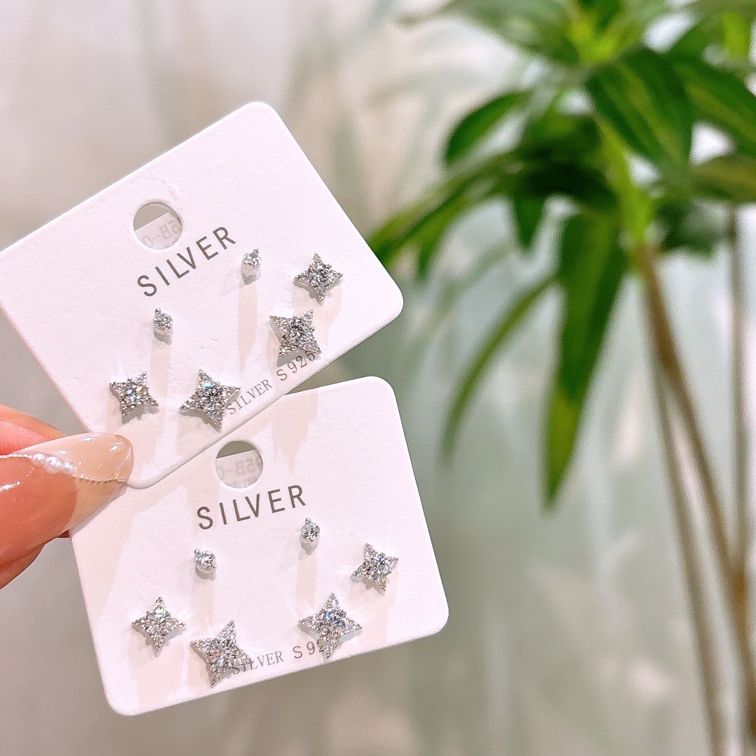 Hypoallergenic Silver Earrings Vintage Office Gold