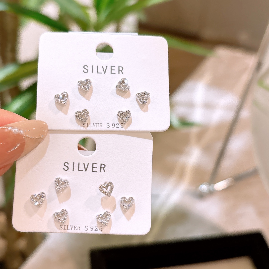 925 Silver Earrings Unique Travel Gold