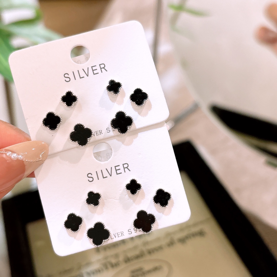 925 Silver Earrings Ultra Minimal Banquet Silver