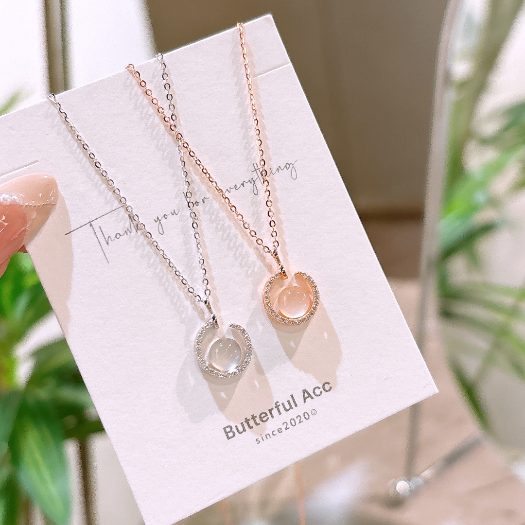 Fine Silver Necklace Ins Style Mother's Birthday Silver