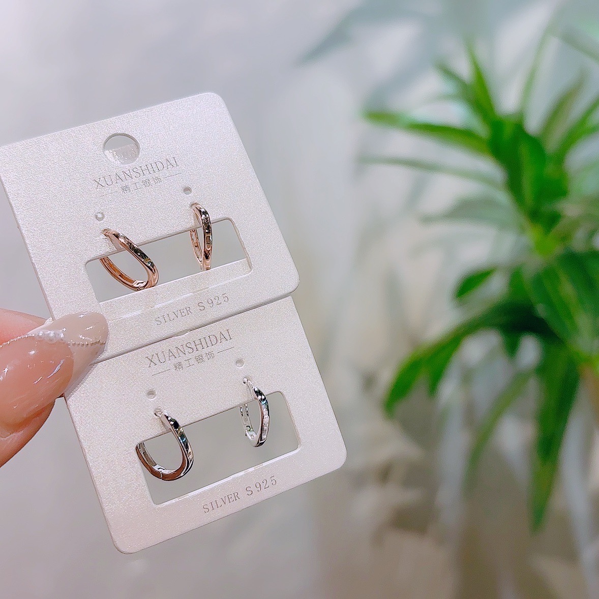 Low Allergy Silver Ear Cuffs Vintage Wedding Registration Silver