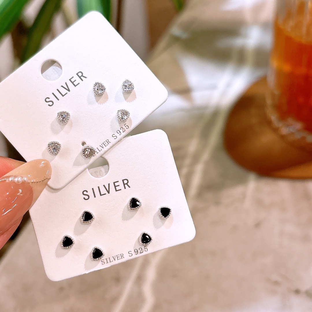 High Polish Silver Earrings Cute Proposal Gold