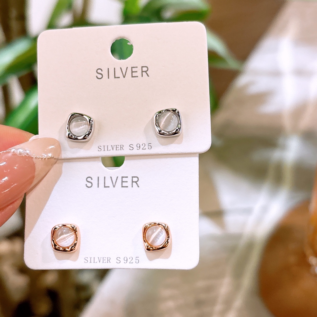 925 Silver Earrings Forest Wedding Favor Gold