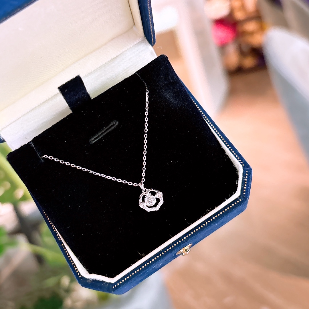 Nickelfreies Silber Moissanit Kette Intellektuell Für mich selbst Gold