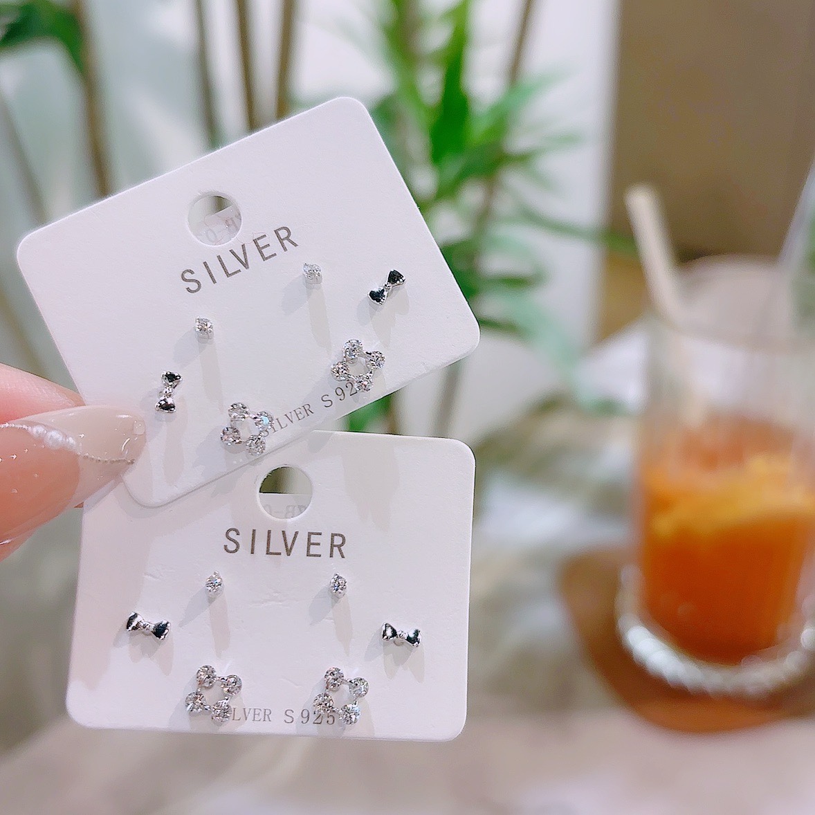 Solid Silver Necklace Korean Style Christmas Gold