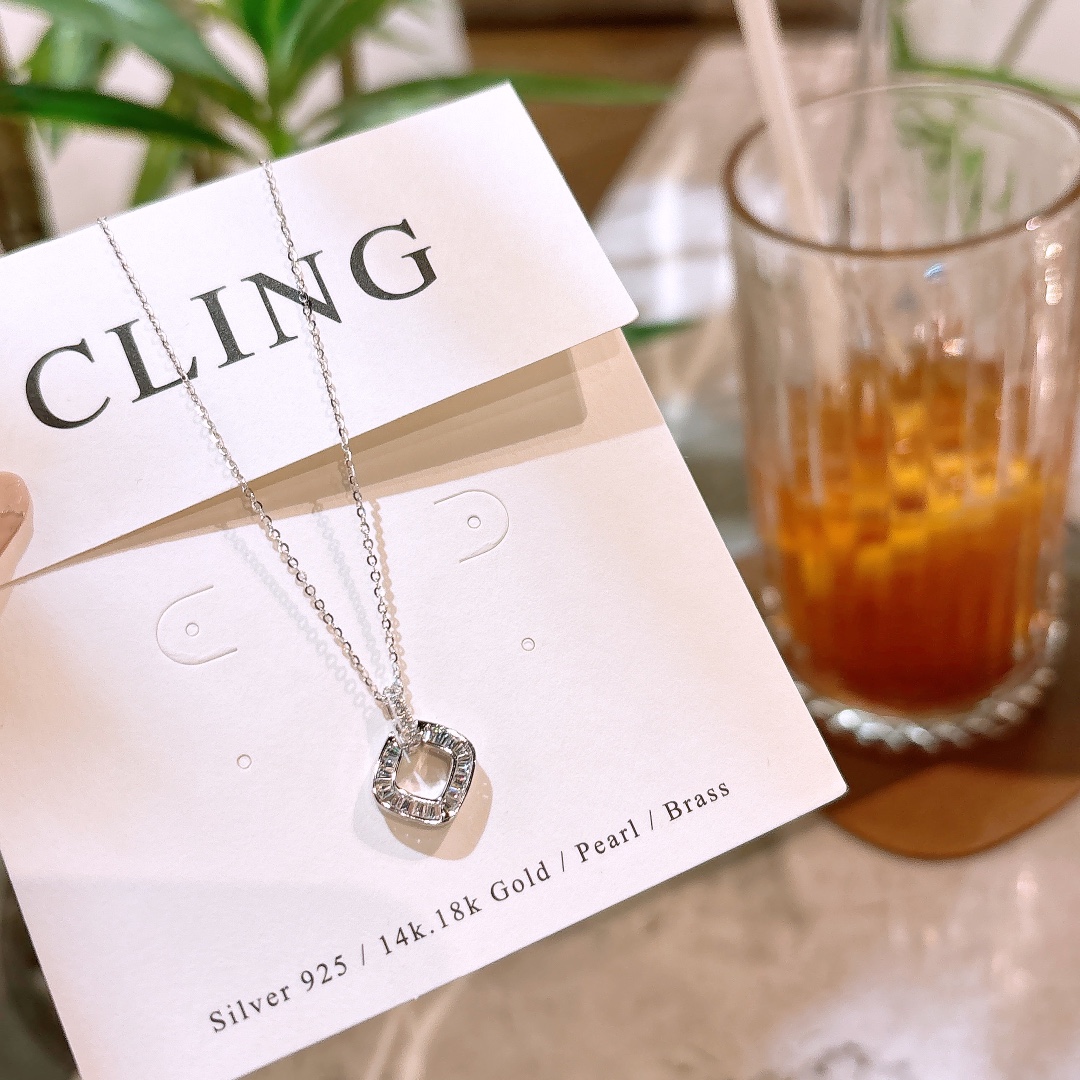 High Polish Silver Necklace Pure Christmas Silver