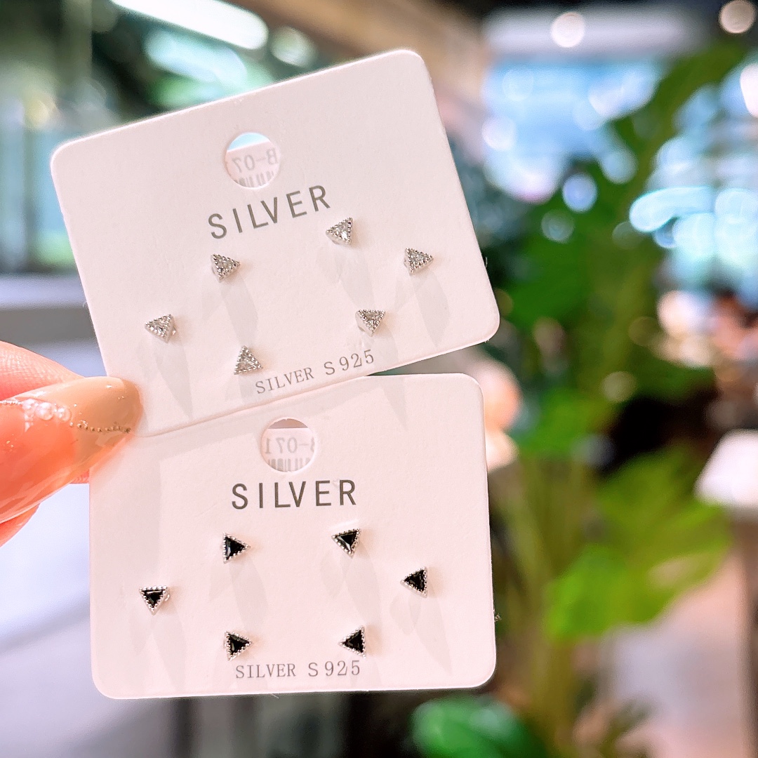 925 Silver Earrings Delicate Birthday Gold