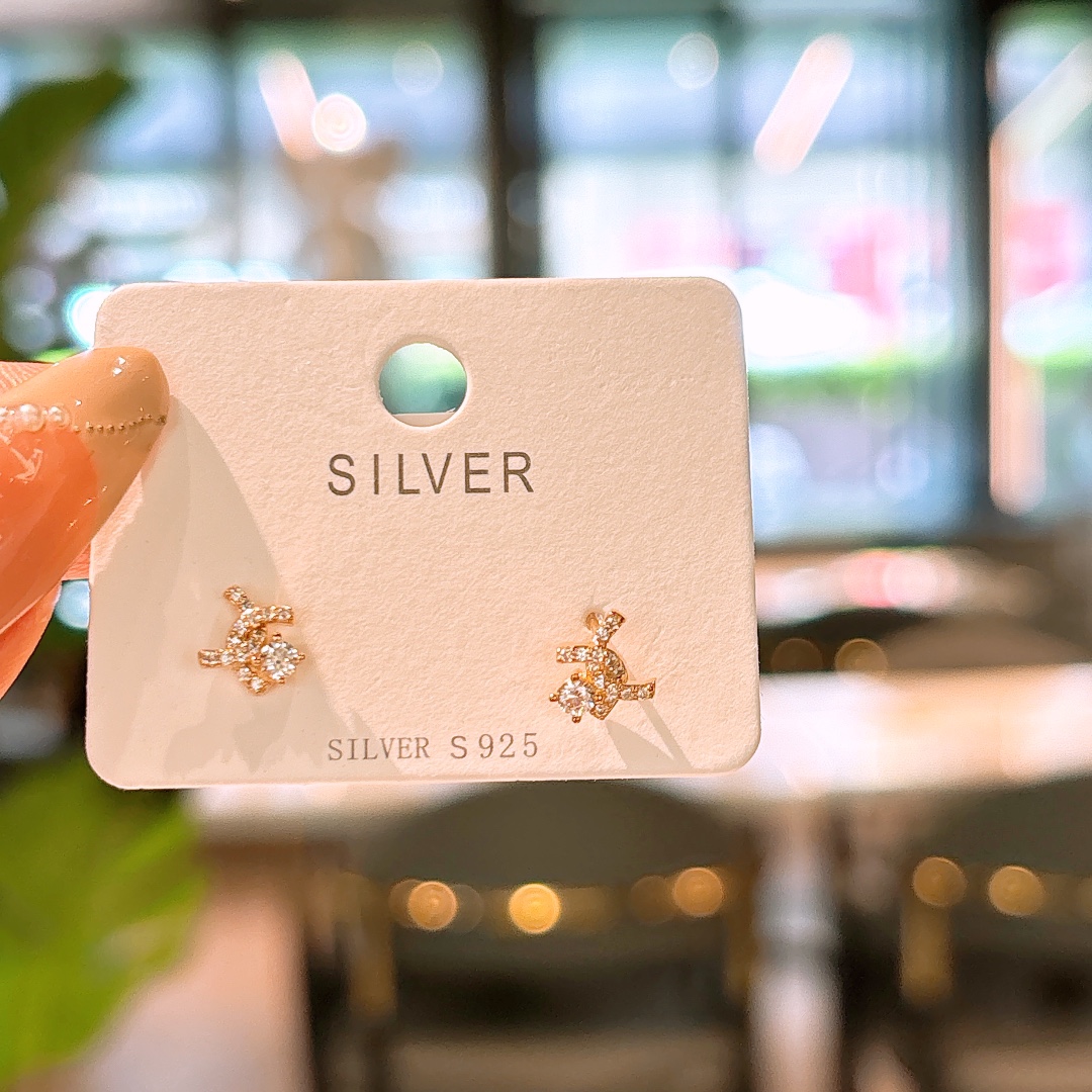 Nickel Free Silver Earrings Delicate Engagement Gold