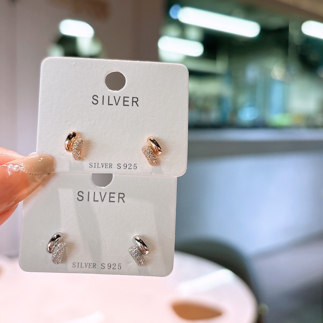 Fine Silver Earrings Korean Style Mother's Day Silver