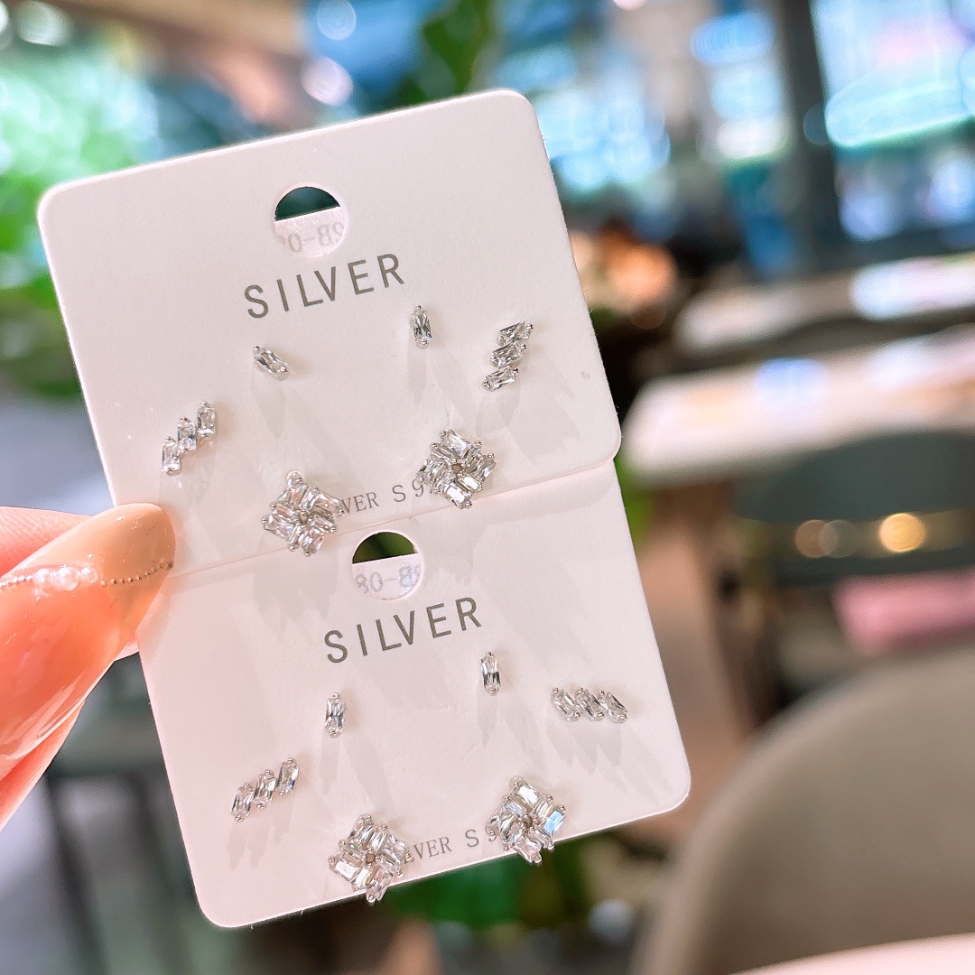 925 Silver Earrings Korean Style Teacher's Day Gold