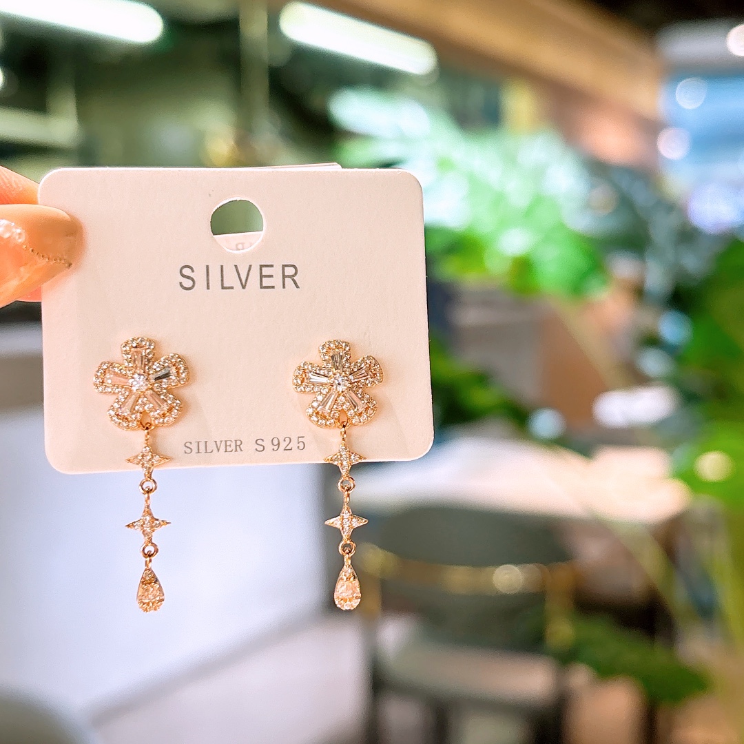 Nickel Free Silver Earrings Dainty Proposal Gold