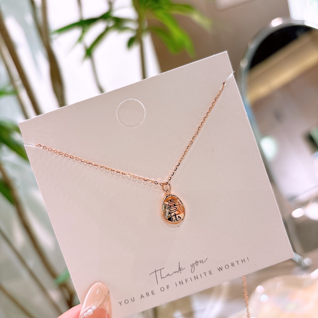 Fine Silver Necklace Premium Teacher's Day Gold