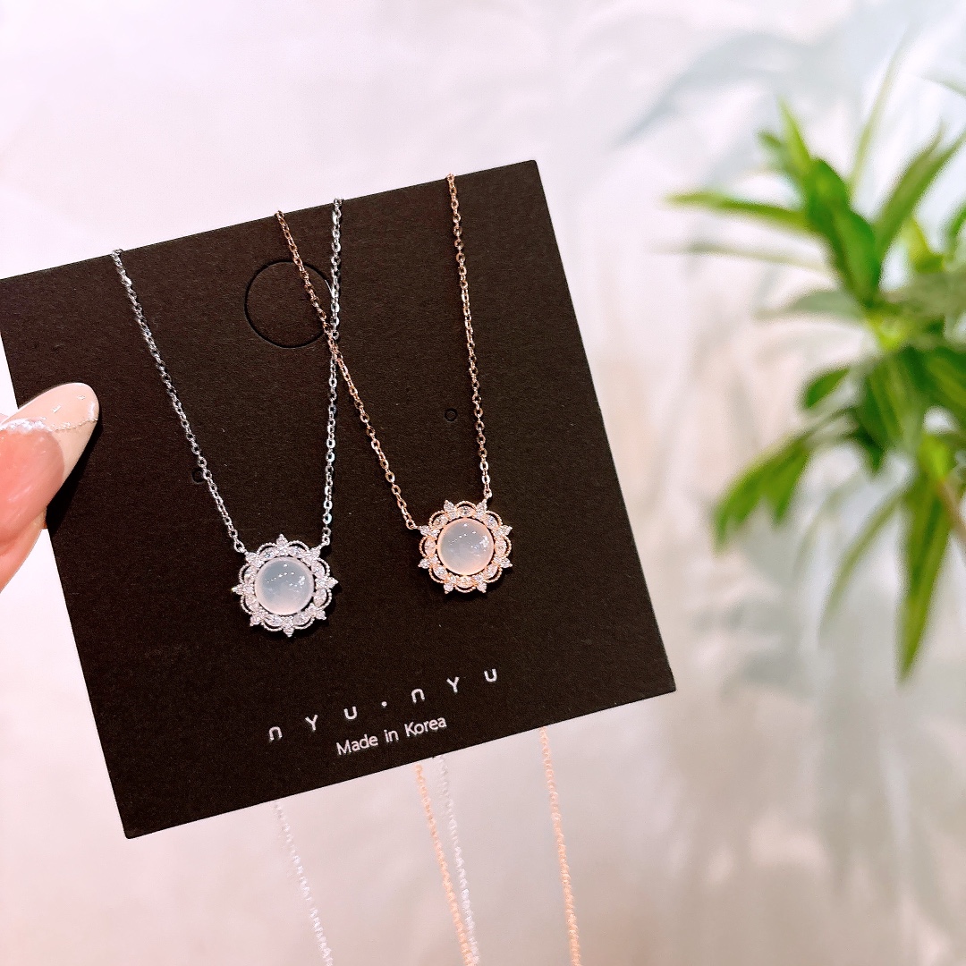 幻想的アレルギー対応シルバーネックレスシルバー ウェディングギフト