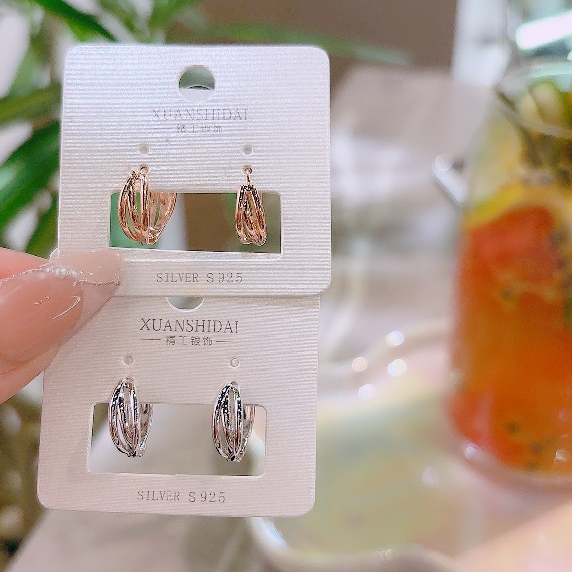 Nickel Free Silver Ear Cuffs Ins Style Mother's Day Silver