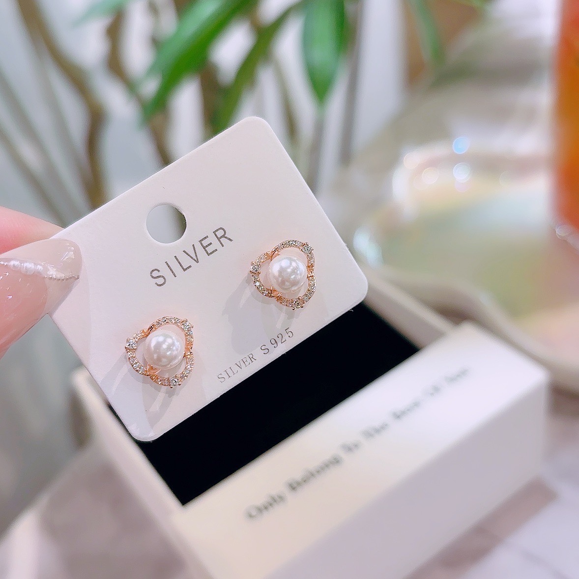 S925 Sterlingsilber Ohrringe Ultra minimalistisch Für mich selbst Gold